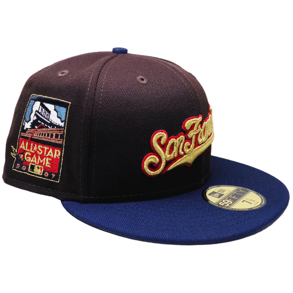 New Era San Francisco Giants 2007 All-Star Game Brown/Navy/Gold 59FIFTY Fitted Hat