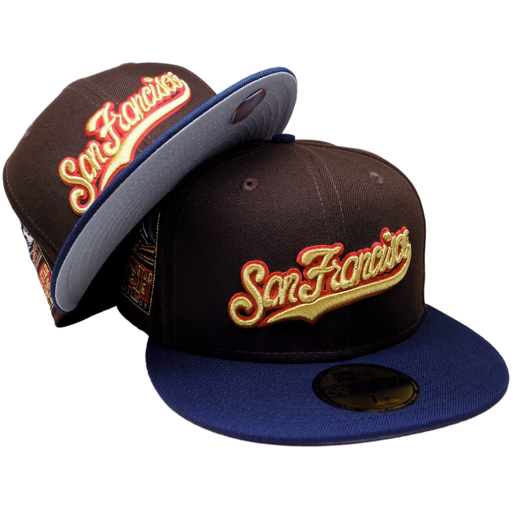New Era San Francisco Giants 2007 All-Star Game Brown/Navy/Gold 59FIFTY Fitted Hat