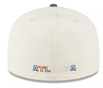 New Era Atlanta Braves 40th Anniversary Chrome/Light Navy/Red 59FIFTY Fitted Hat