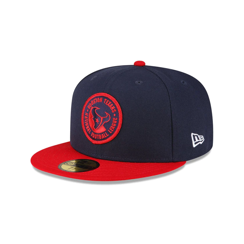 New Era Houston Texans 2023 Sideline Team Patch 59FIFTY Fitted Hat