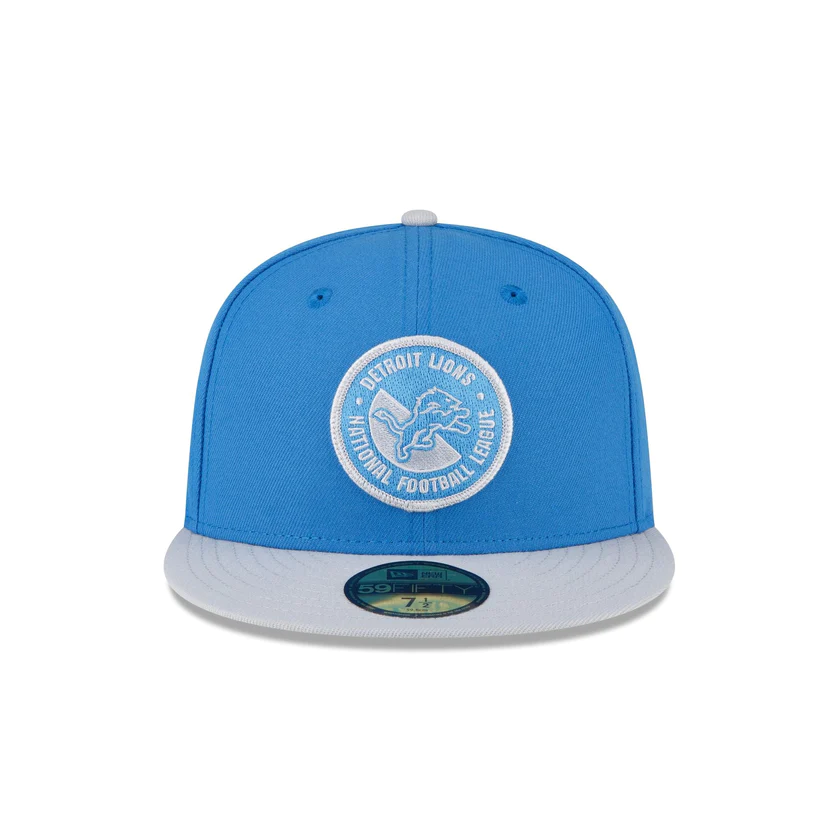 New Era Denver Detroit Lions 2023 Sideline Team Patch 59FIFTY Fitted Hat