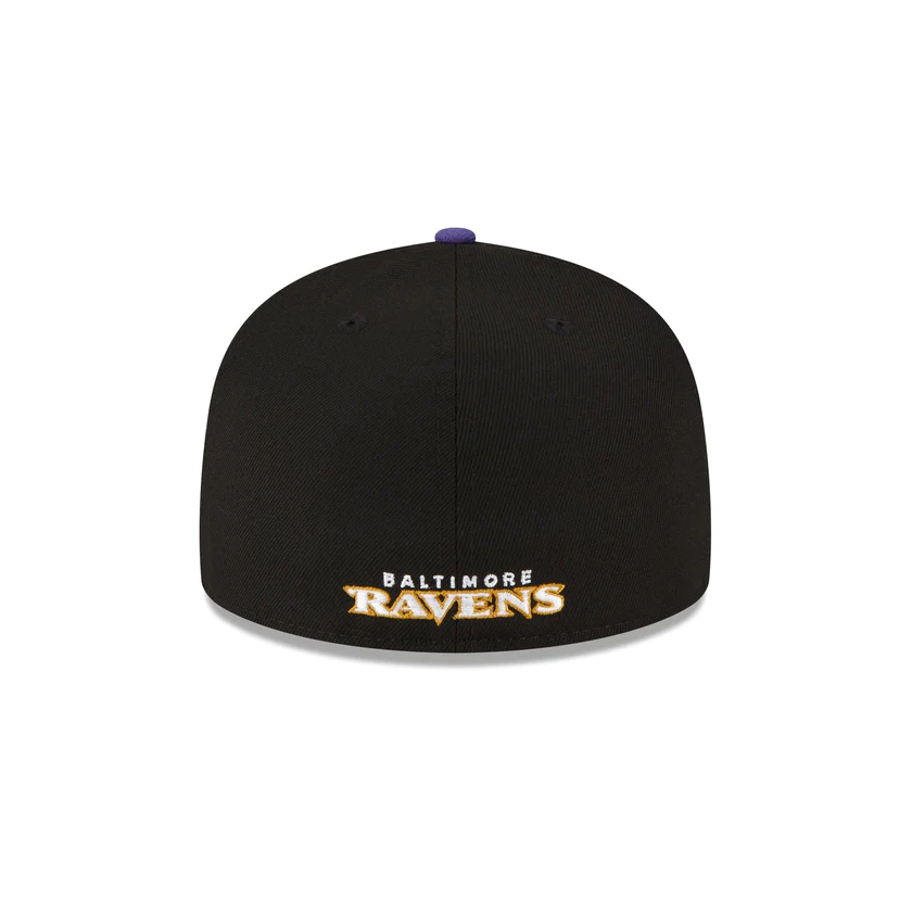 New Era Baltimore Ravens 2023 Sideline Team Patch 59FIFTY Fitted Hat