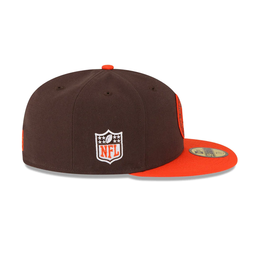 New Era Cleveland Browns 2023 Sideline Team Patch 59FIFTY Fitted Hat