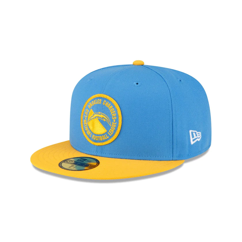 New Era Los Angeles Chargers 2023 Sideline Team Patch 59FIFTY Fitted Hat