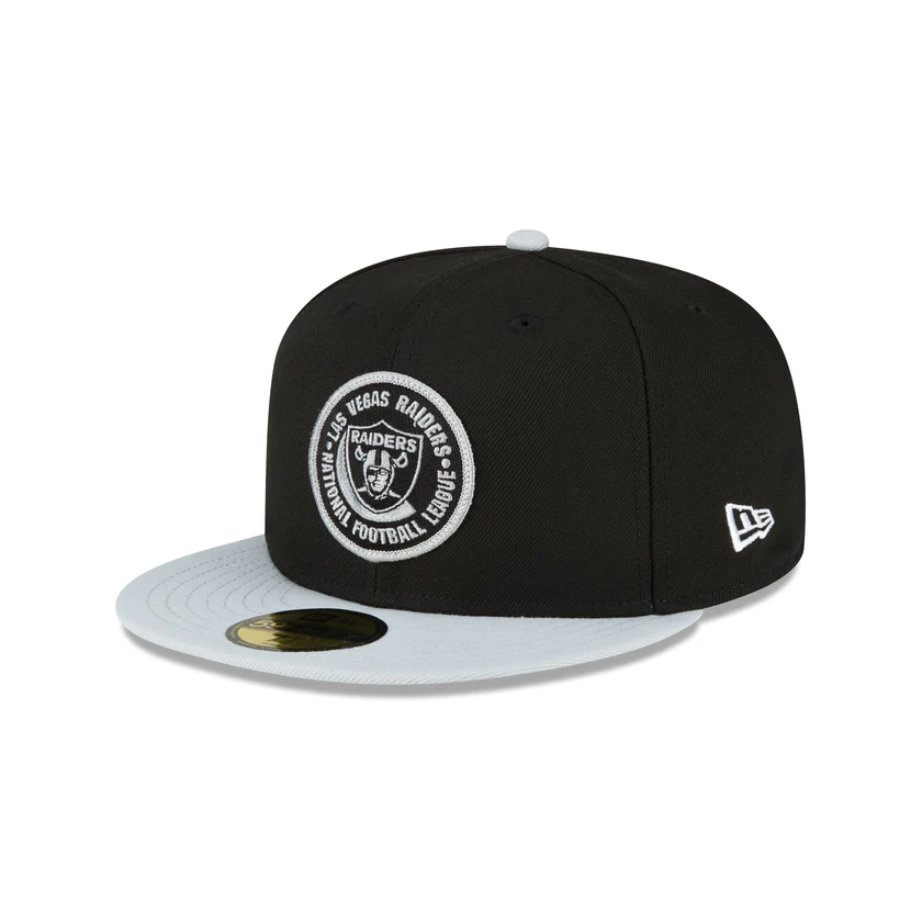 New Era Las Vegas Raiders 2023 Sideline Team Patch 59FIFTY Fitted Hat