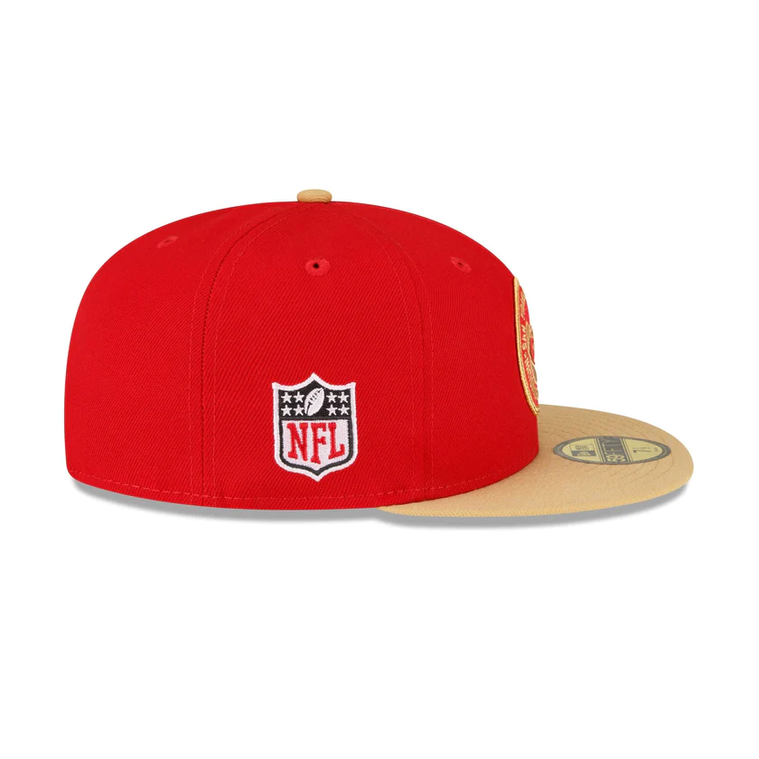 New Era San Francisco 49ers 2023 Sideline Team Patch 59FIFTY Fitted Hat