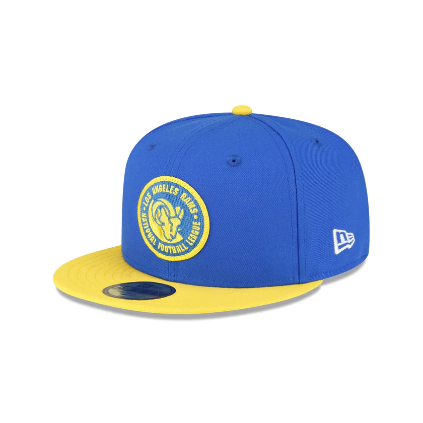 New Era Los Angeles Rams 2023 Sideline Team Patch 59FIFTY Fitted Hat