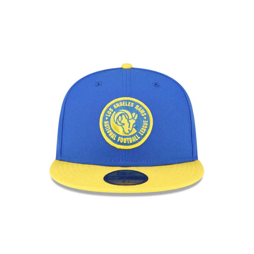 New Era Los Angeles Rams 2023 Sideline Team Patch 59FIFTY Fitted Hat