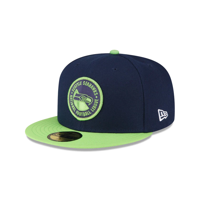 New Era Seattle Seahawks 2023 Sideline Team Patch 59FIFTY Fitted Hat
