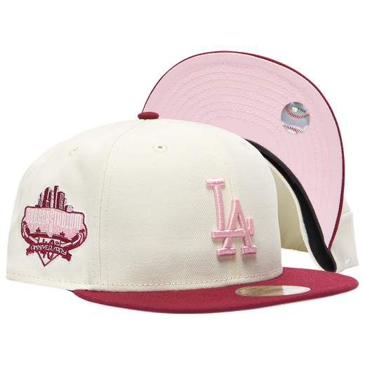New Era Los Angeles Dodgers White/Burgundy 40th Anniversary 59FIFTY Fitted Hat