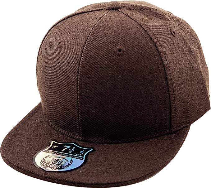 Kbethos Dark Brown Blank Fitted Hat
