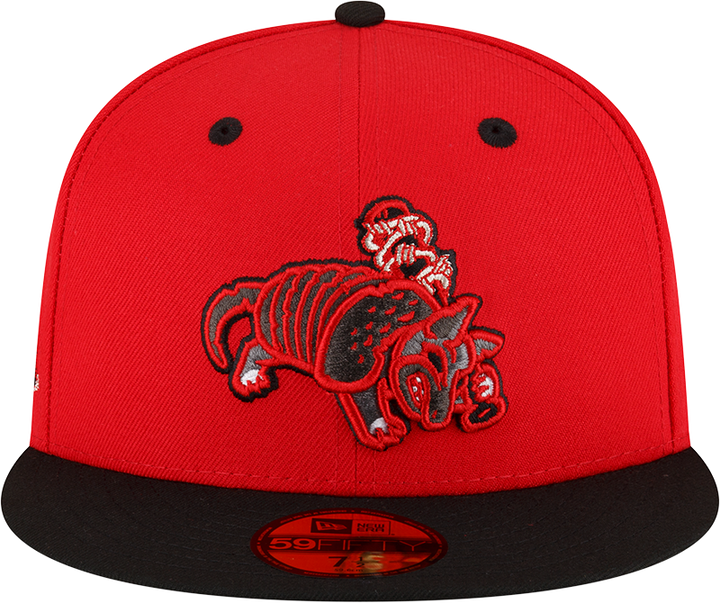 New Era Round Rock Express Red Armadillo 59FIFTY Fitted Hat
