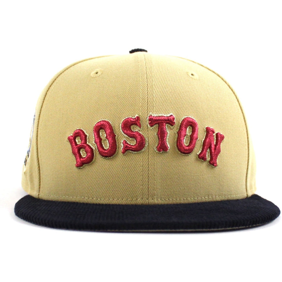 New Era Boston Red Sox 2004 World Series Champions Vegas Gold/Navy 59FIFTY Fitted Hat