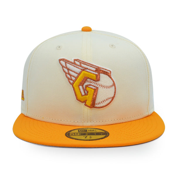 New Era Cleveland Guardians Chrome/Orange 59FIFTY Fitted Hat