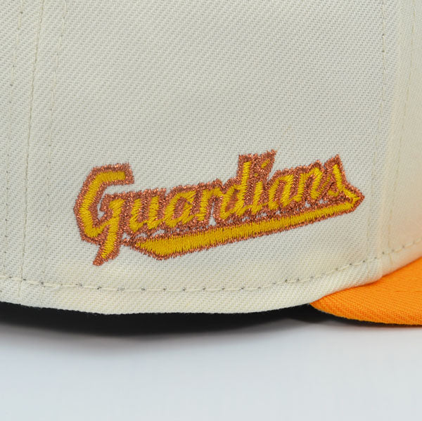 New Era Cleveland Guardians Chrome/Orange 59FIFTY Fitted Hat