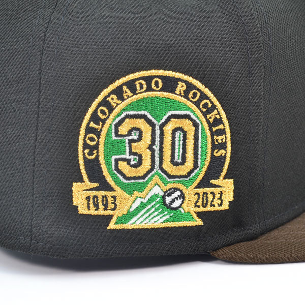 New Era Colorado Rockies 30th Anniversary Black/Brown 59FIFTY Fitted Hat
