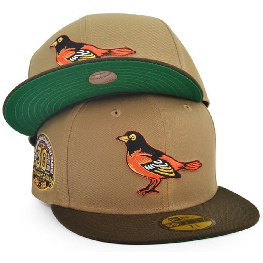 New Era Baltimore Orioles 30th Anniversary khaki/Walnut 59FIFTY Fitted Hat