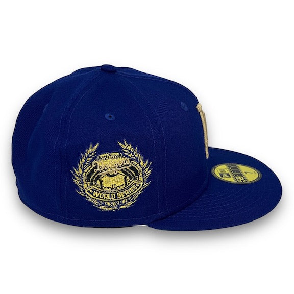 New Era Los Angeles Dodgers Laurel World Series Blue/Gold 59FIFTY Fitted Cap