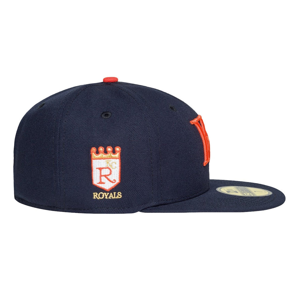 New Era Kansas City Royals 'Bo" Navy Blue/Orange 59FIFTY Fitted Hat