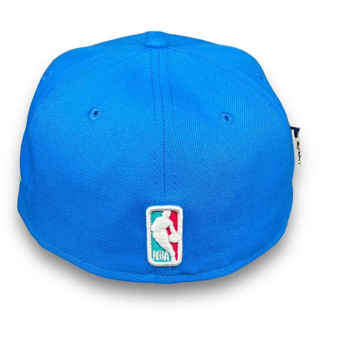 New Era Brooklyn Nets Retro Blue Reef/Deep Pink Retro 90s 59FIFTY Fitted Hat