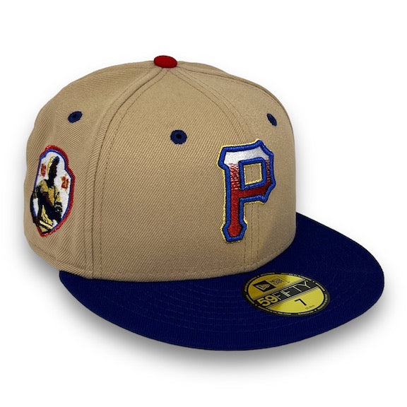 New Era Pittsburgh Pirates Roberto Clemente 1921 Camel & Blue 59FIFTY Fitted Hat