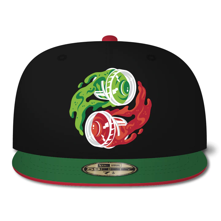 New Era Rojo Y Verde 59FIFTY Fitted Hat