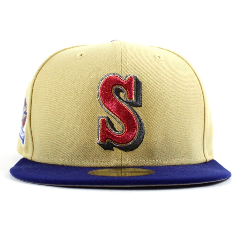 New Era Seattle Mariners 20th Anniversary Vegas Gold/Blue 59FIFTY Fitted Hat