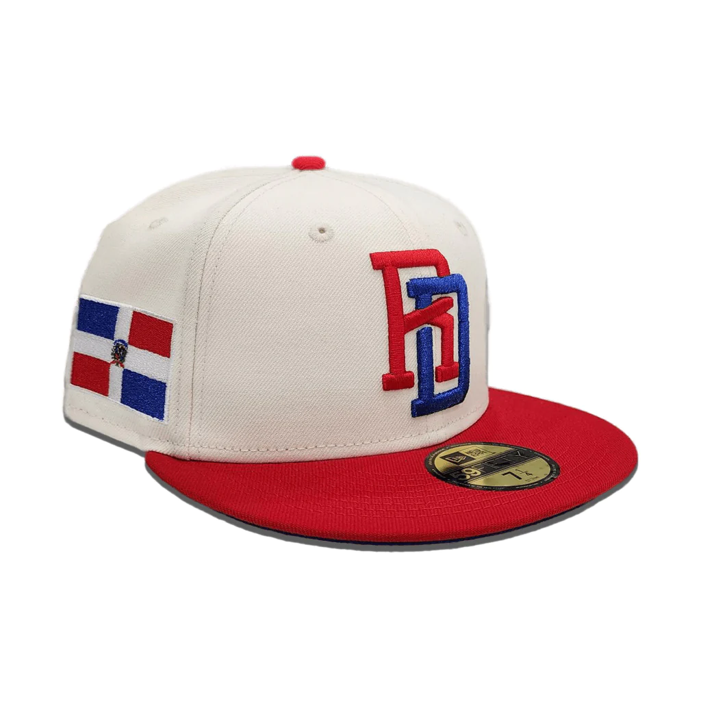 Wbc Rd Cap New Era Dominican Republic Off-White/Red & Royal Blue 2023 WBC 59FIFTY ...