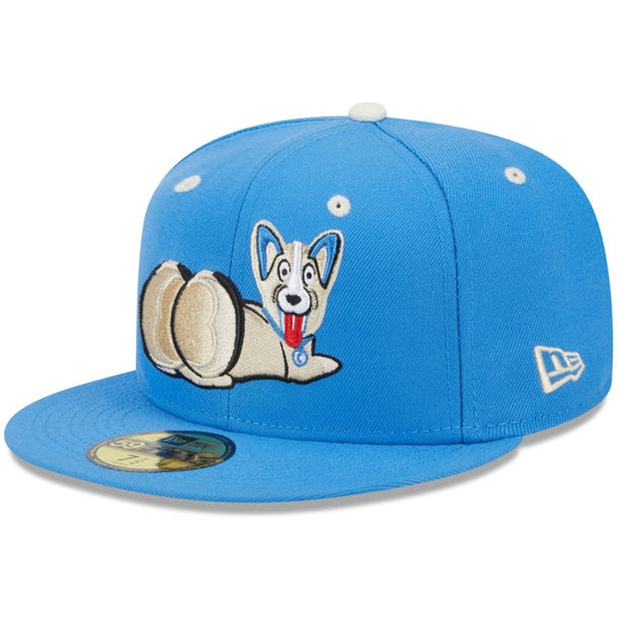 New Era Lehigh Valley Iron Pigs Corgis Baby Blue 59FIFTY Fitted Hat