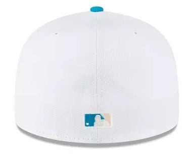 New Era Florida Marlins 'Under The Sea' White/teal 59FIFTY Fitted Hat