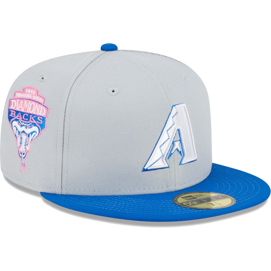New Era Arizona Diamondbacks Gray/Blue Dolphin 2023 59FIFTY Fitted Hat