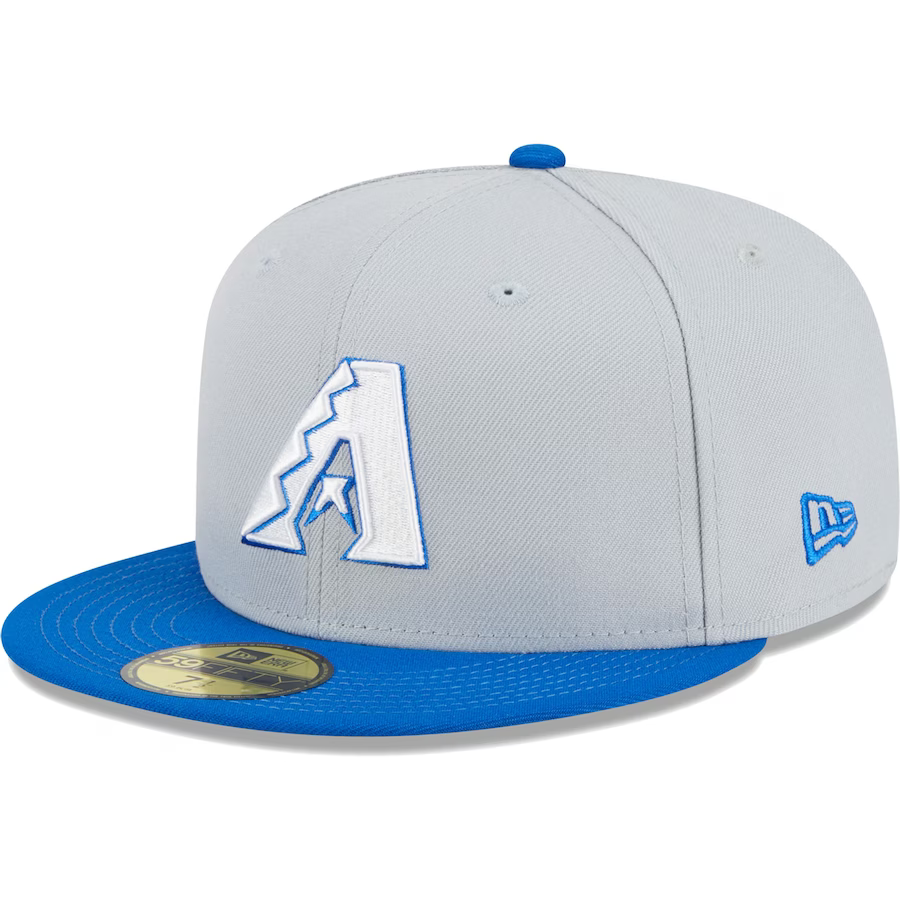 New Era Arizona Diamondbacks Gray/Blue Dolphin 2023 59FIFTY Fitted Hat