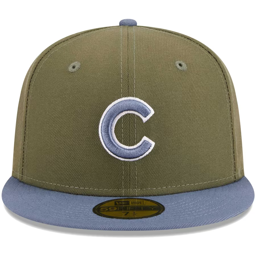 New Era Chicago Cubs Olive/Blue 2023 59FIFTY Fitted Hat