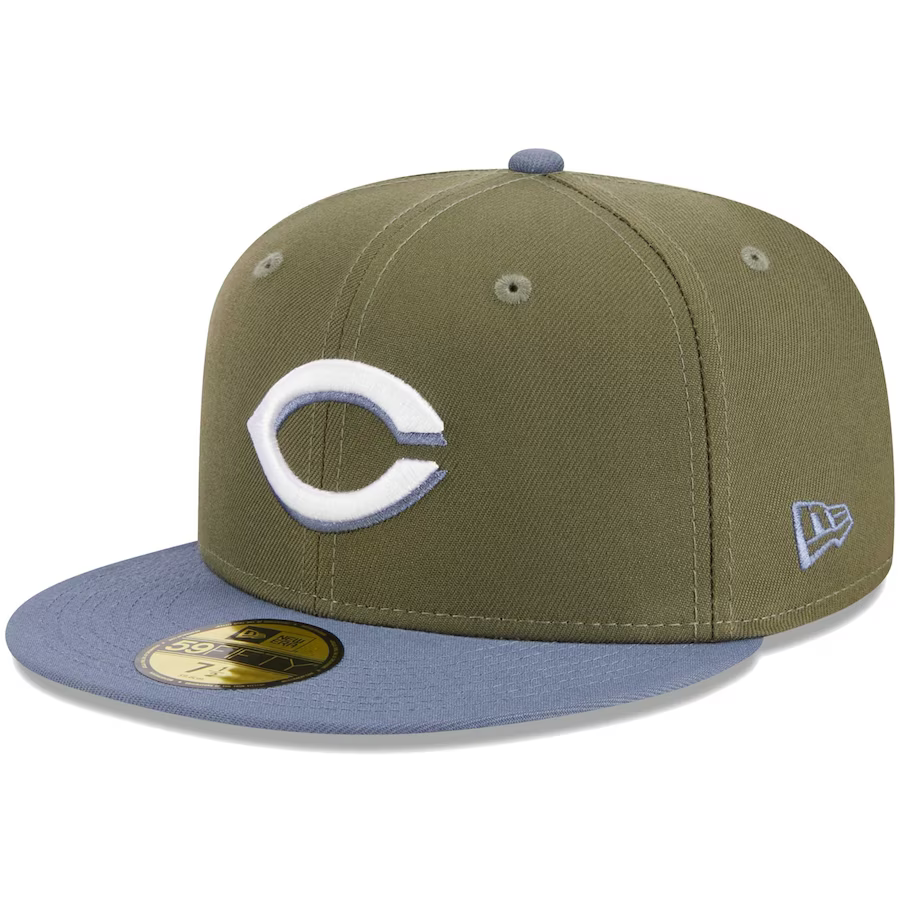 New Era Cincinnati Reds Olive/Blue 2023 59FIFTY Fitted Hat