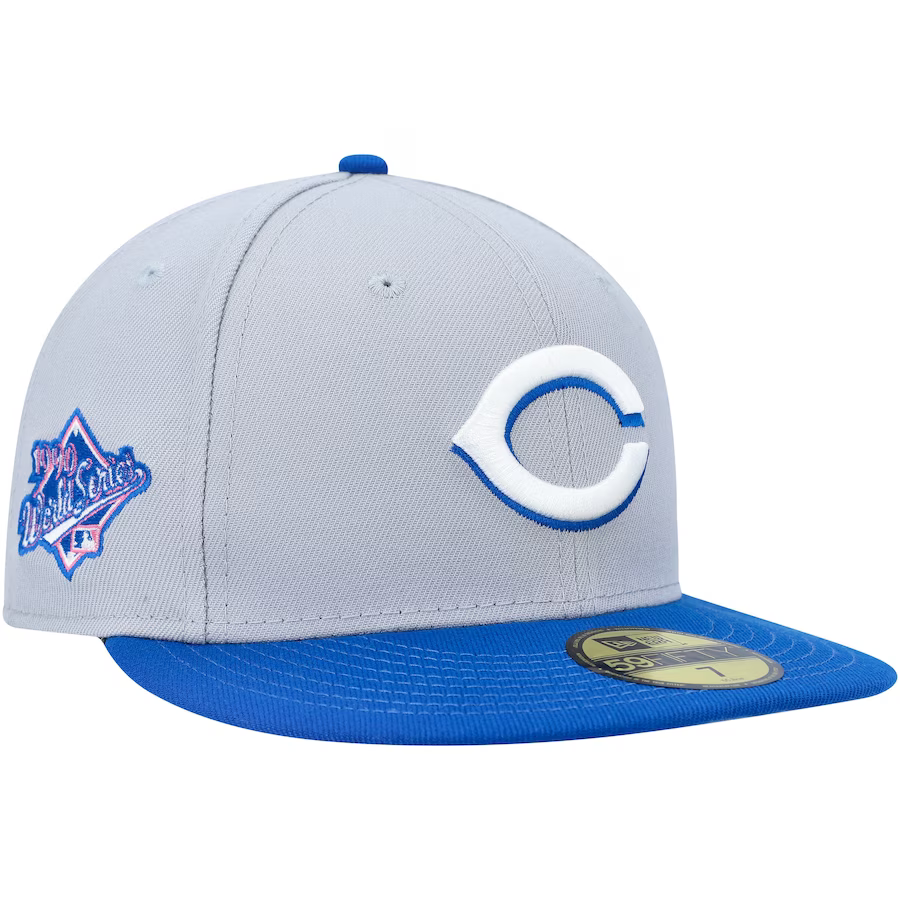 New Era Cincinnati Reds Gray/Blue Dolphin 2023 59FIFTY Fitted Hat
