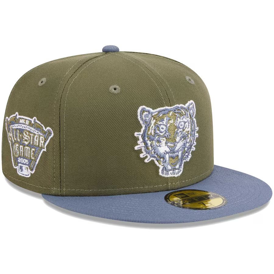 New Era Detroit Tigers Olive/Blue 2023 59FIFTY Fitted Hat