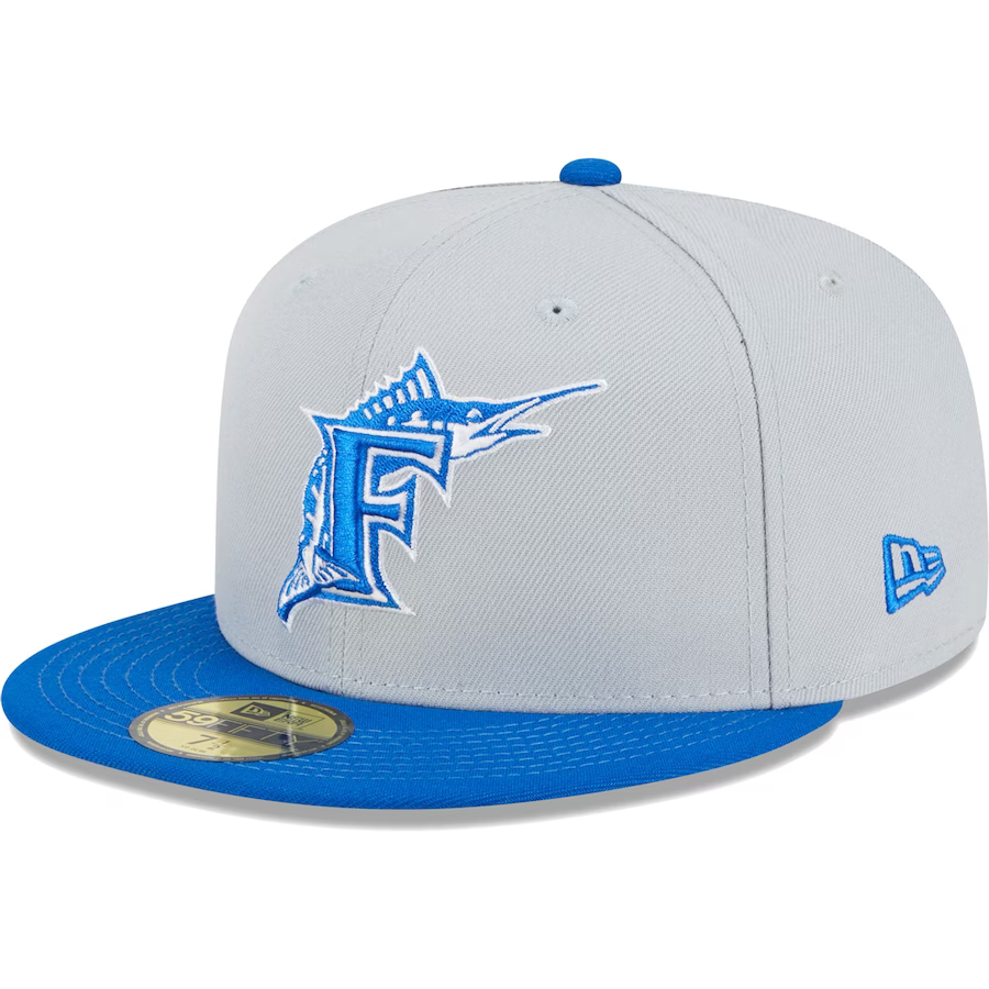 New Era Florida Marlins Gray/Blue Dolphin 2023 59FIFTY Fitted Hat