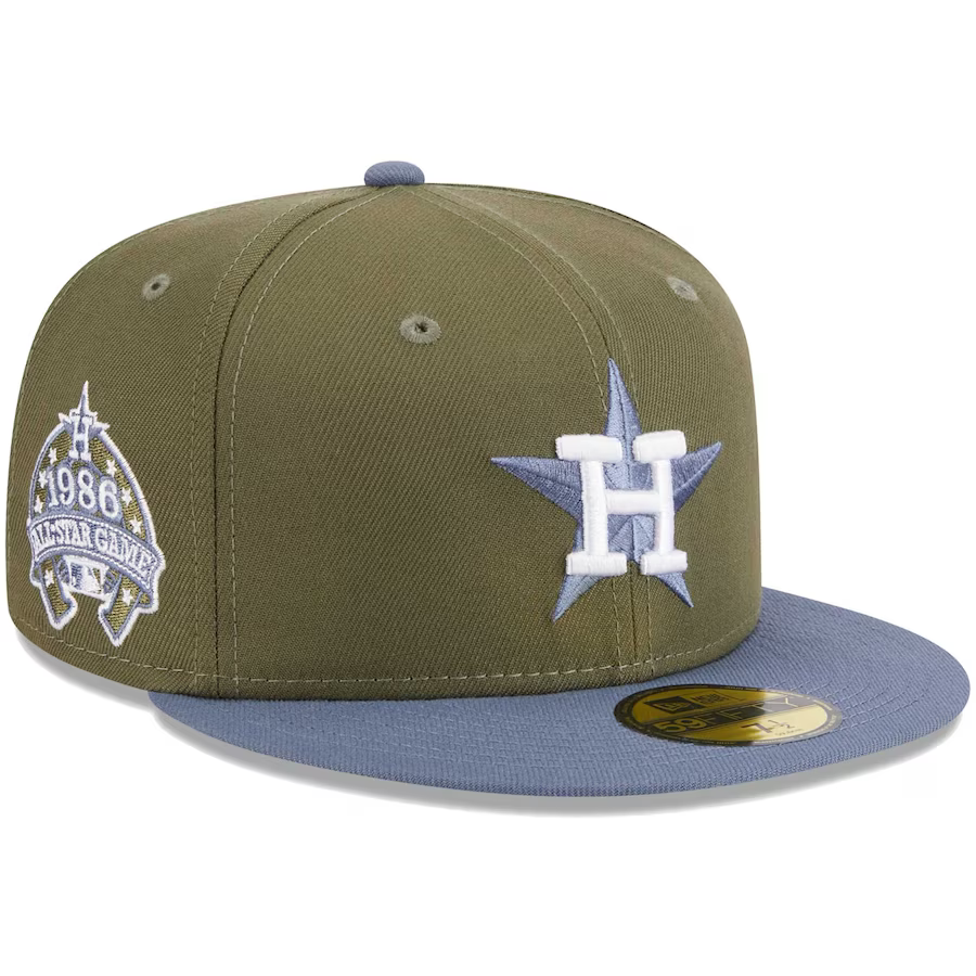 New Era Houston Astros Olive/Blue 2023 59FIFTY Fitted Hat