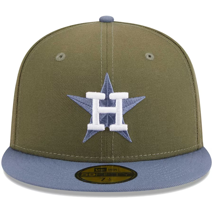 New Era Houston Astros Olive/Blue 2023 59FIFTY Fitted Hat