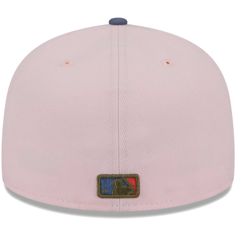 New Era Houston Astros Pink/Navy Blue Olive Undervisor 2023 59FIFTY Fitted Hat