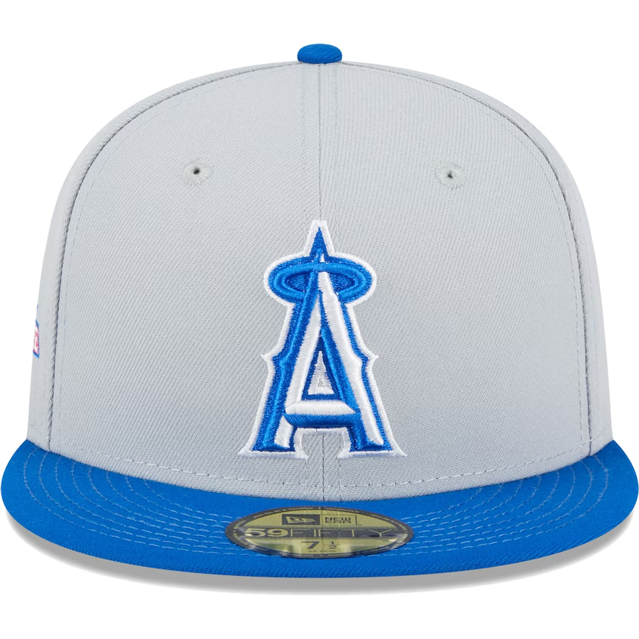 New Era Los Angeles Angels Gray/Blue Dolphin 2023 59FIFTY Fitted Hat