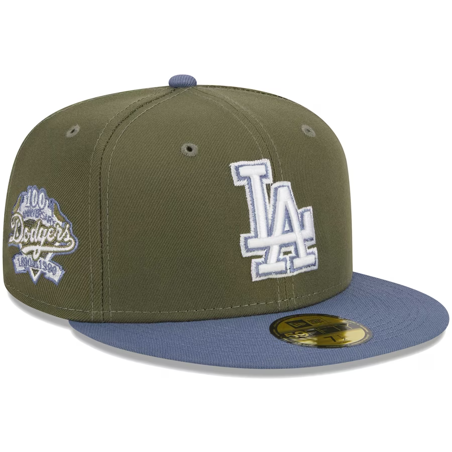 New Era Los Angeles Dodgers Olive/Blue 2023 59FIFTY Fitted Hat