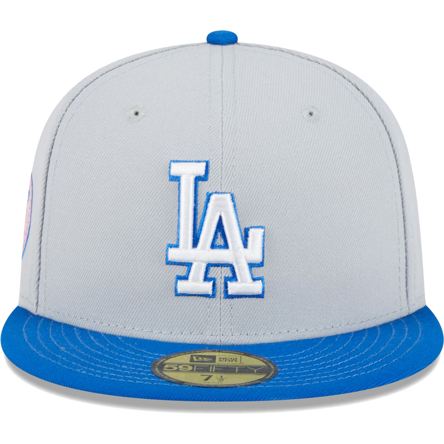 New Era Los Angeles Dodgers Gray/Blue Dolphin 2023 59FIFTY Fitted Hat