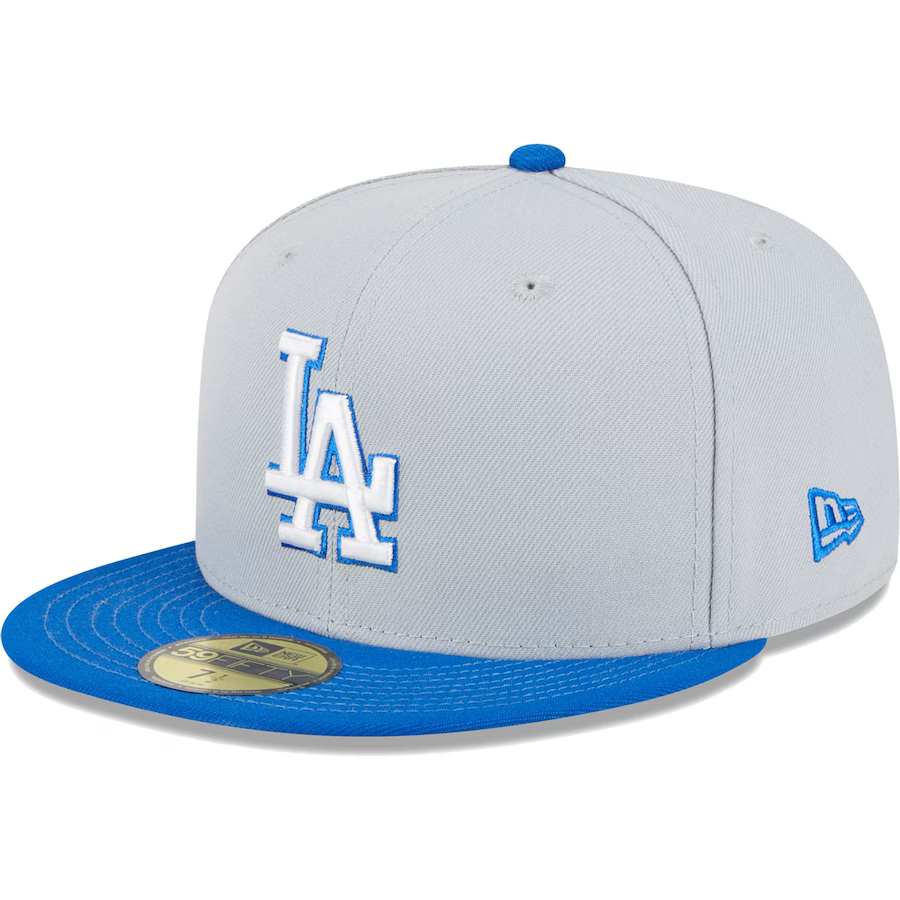 New Era Los Angeles Dodgers Gray/Blue Dolphin 2023 59FIFTY Fitted Hat