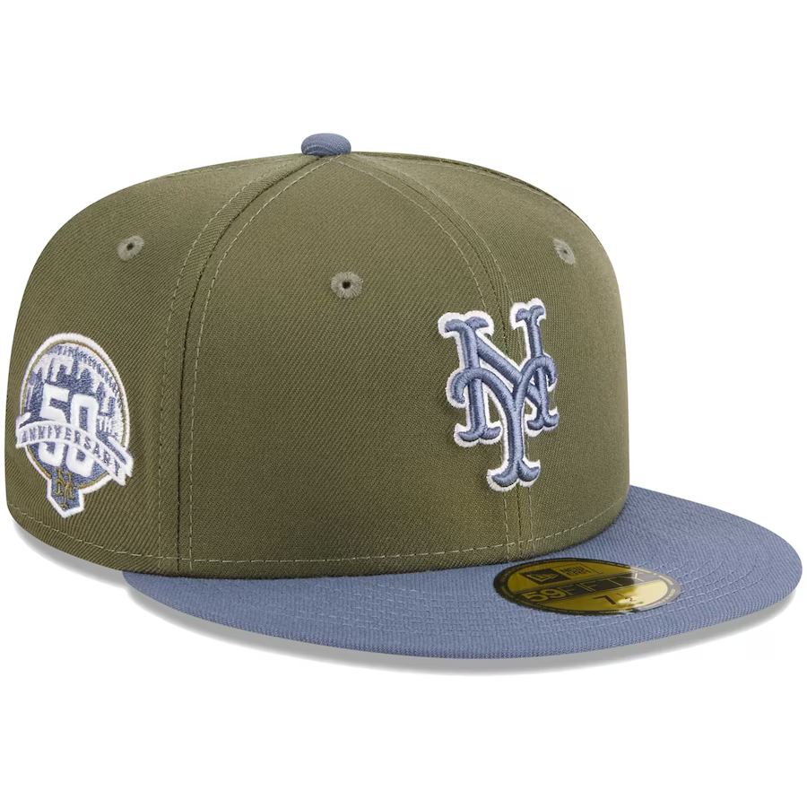 New Era New York Mets Olive/Blue 2023 59FIFTY Fitted Hat