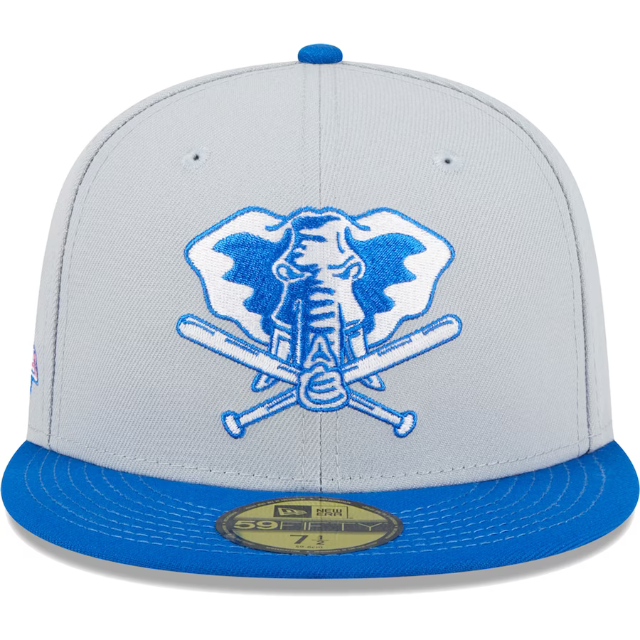 New Era Oakland Athletics Gray/Blue Dolphin 2023 59FIFTY Fitted Hat
