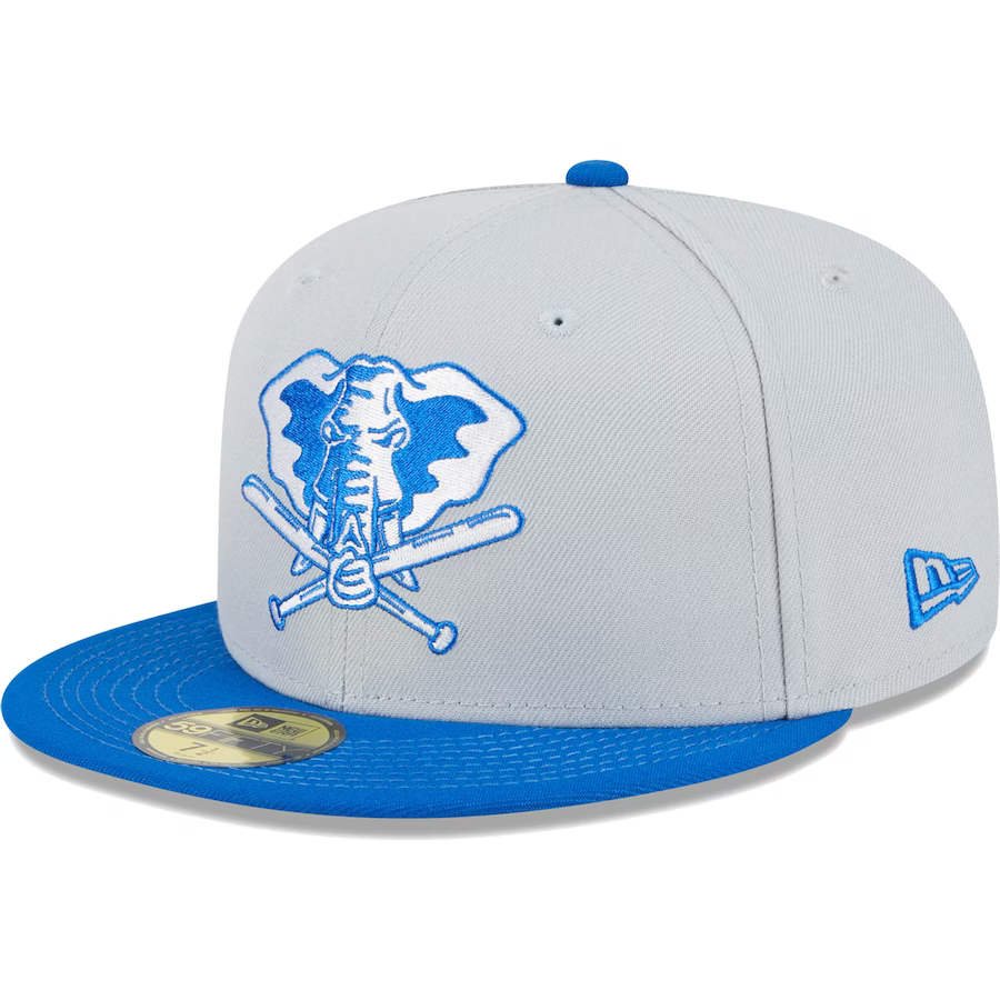 New Era Oakland Athletics Gray/Blue Dolphin 2023 59FIFTY Fitted Hat