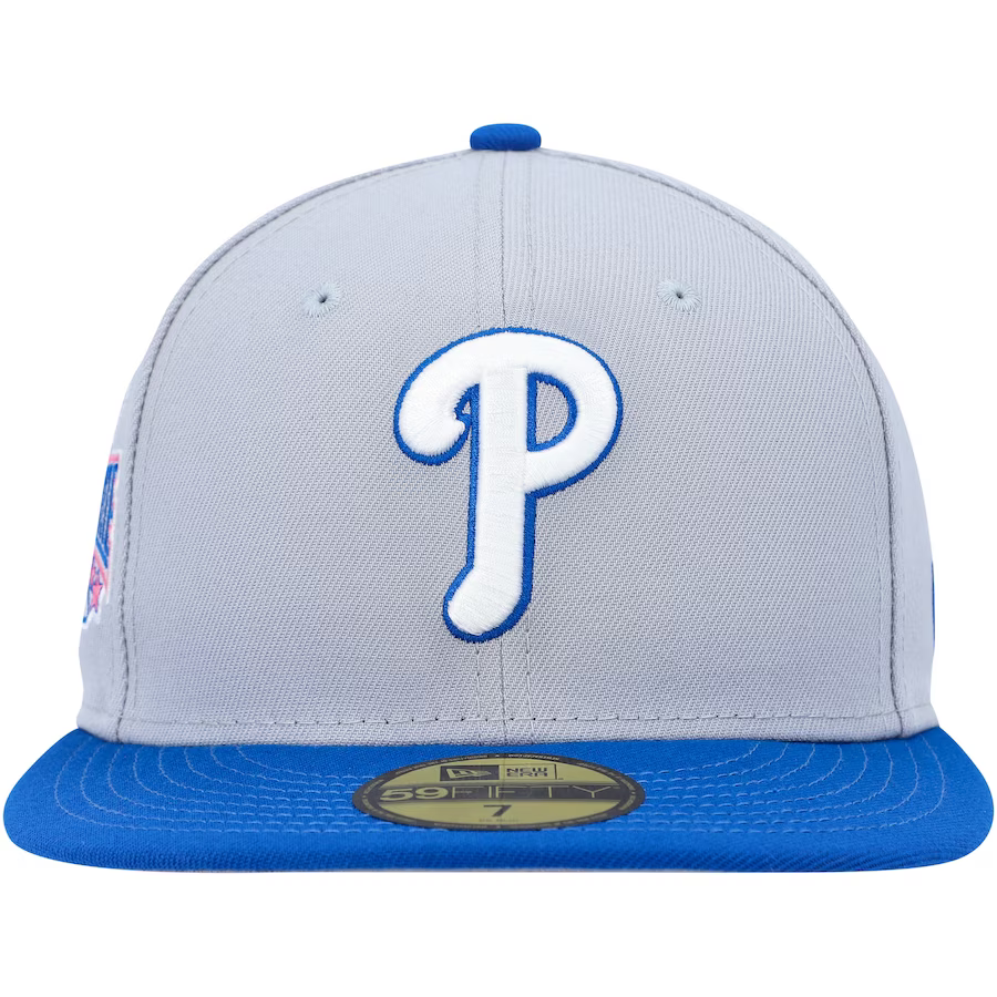 New Era Philadelphia Phillies Gray/Blue Dolphin 2023 59FIFTY Fitted Hat