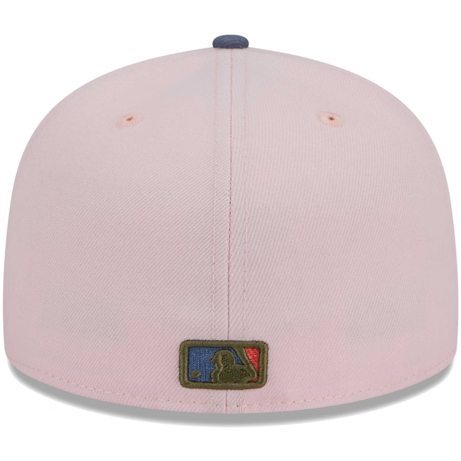 New Era Pittsburgh Pirates Pink/Navy Blue Olive Undervisor 2023 59FIFTY Fitted Hat