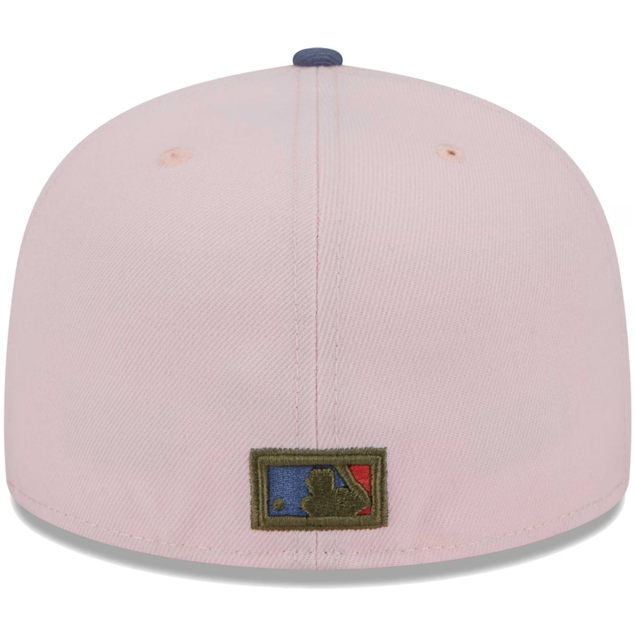 New Era San Francisco Giants Pink/Navy Blue Olive Undervisor 2023 59FIFTY Fitted Hat